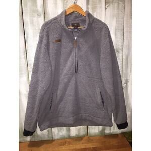Obermeyer Sherpa Pullover Mens Size XL Gray Outdoor 1/2 Zip Sweater Hiking
